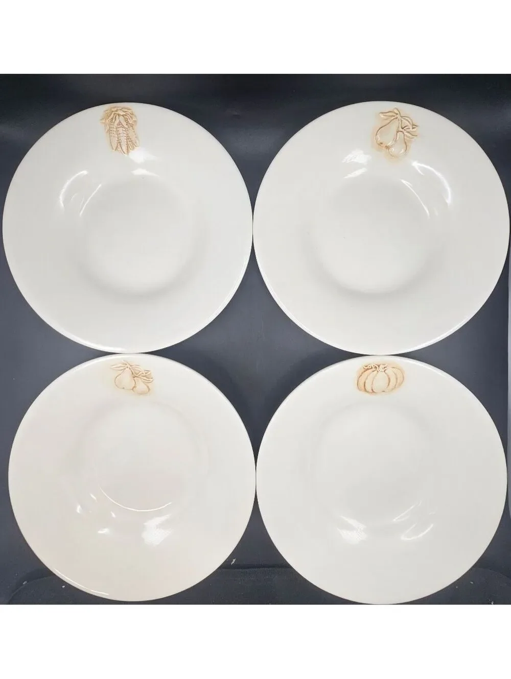 Pottery Barn Harvest Embossed Fall 10.25